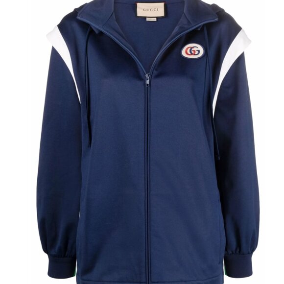 GUCCI Track Jacket/Sweatshirt with Detachable Sleeves size M OVERSIZED NWT - Picture 9 of 9